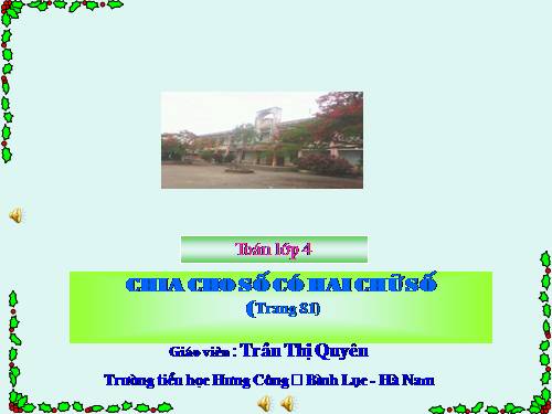 Chia cho số có hai chữ số