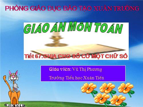 Chia cho số có một chữ số