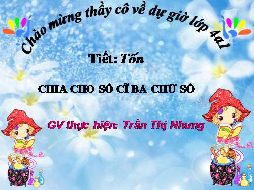 Chia cho số có ba chữ số