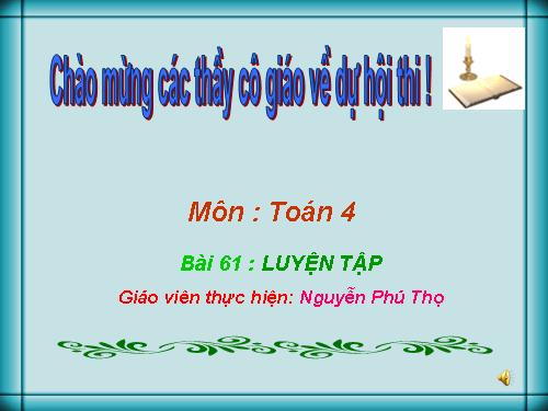 Các Bài giảng khác thuộc Chương trình Toán 4