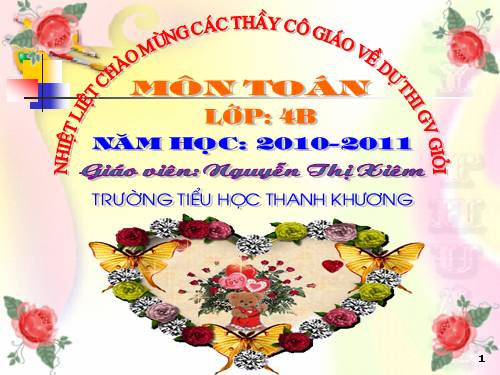 Các Bài giảng khác thuộc Chương trình Toán 4