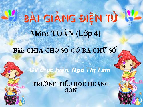 Chia cho số có ba chữ số