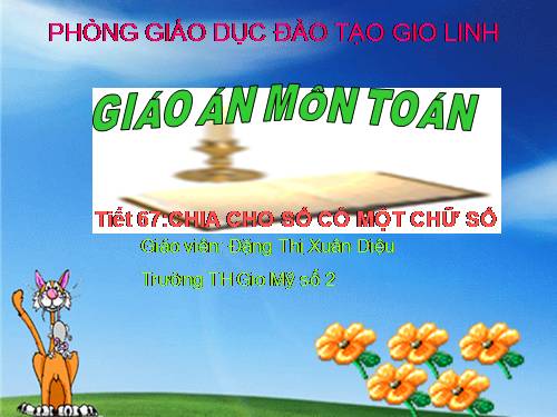 Chia cho số có một chữ số