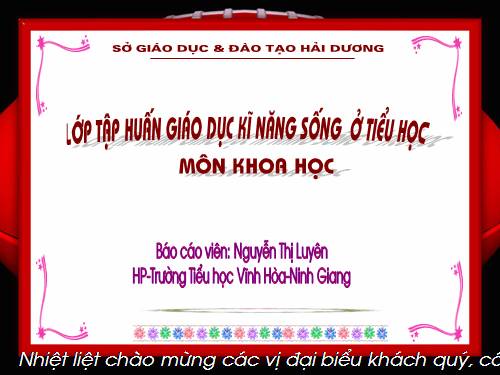 GIAO DUC KNS-MON KHOA HOC