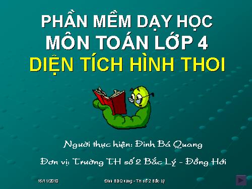 Diện tích hình thoi