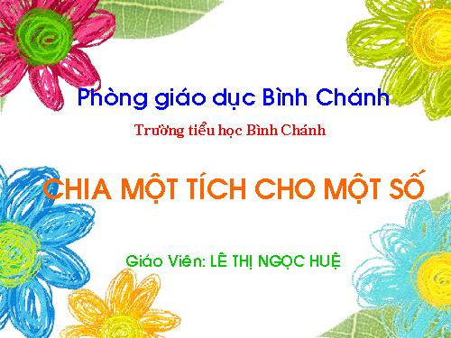 Chia một tích cho một số