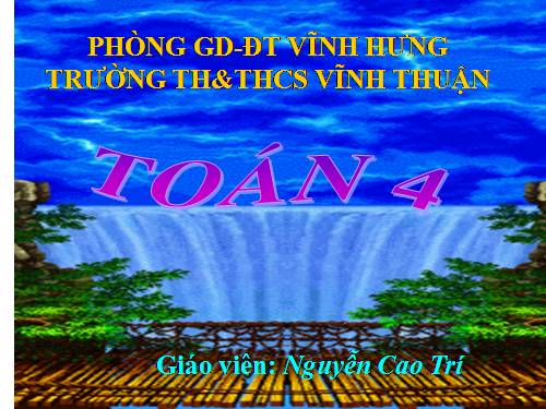 Ôn tập về đại lượng