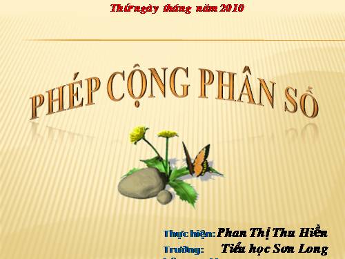 Phép cộng phân số