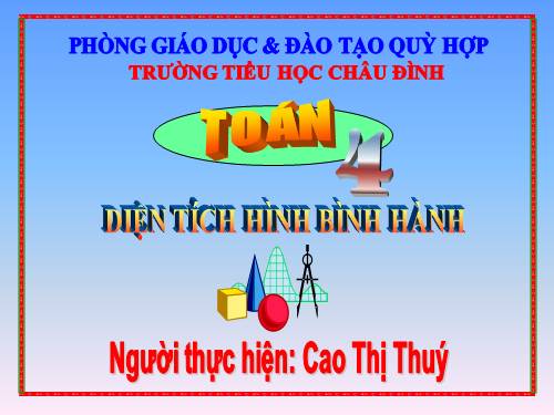 Diện tích hình bình hành