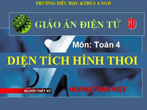 Diện tích hình thoi