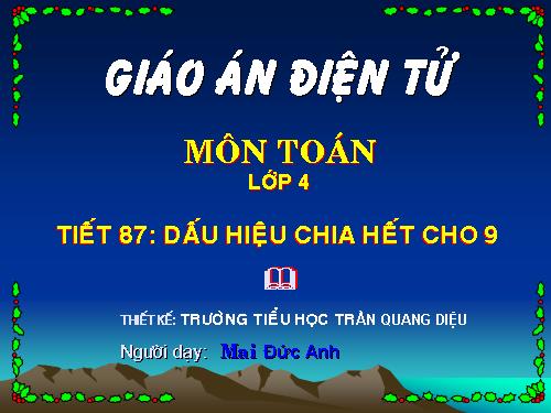 Dấu hiệu chia hết cho 9