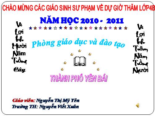 Các Bài giảng khác thuộc Chương trình Toán 4