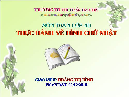 Thực hành vẽ hình chữ nhật