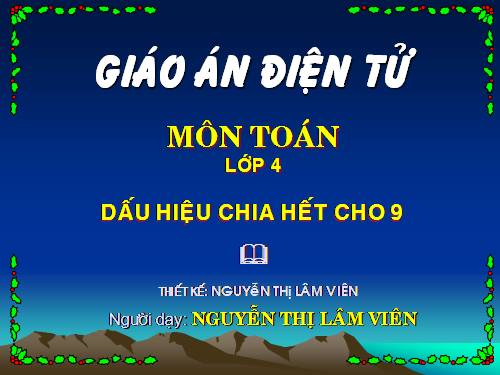 Dấu hiệu chia hết cho 9