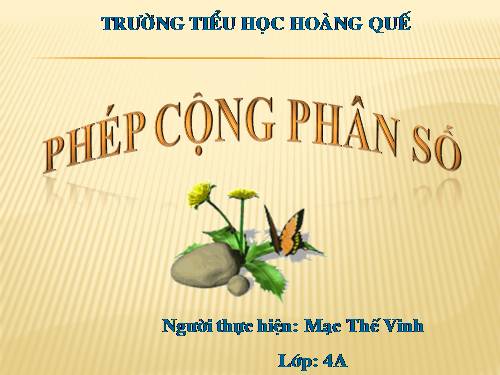 Phép cộng phân số