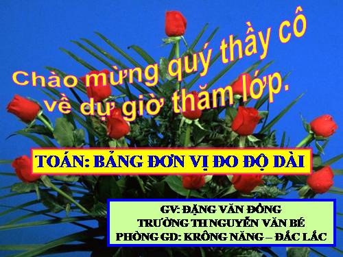 Bảng đơn vị đo khối lượng