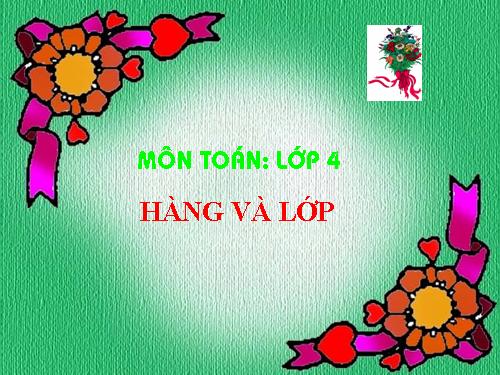 Hàng và lớp