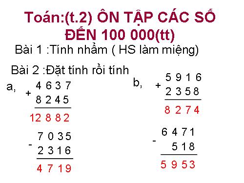 Ôn tập các số đến 100 000 (tiếp theo)