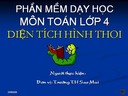 Diện tích hình thoi