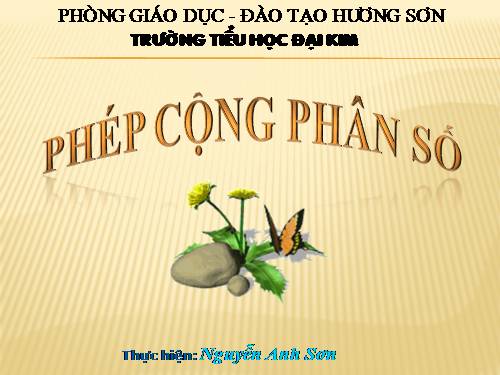 Phép cộng phân số