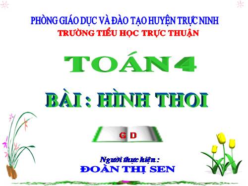 Hình thoi