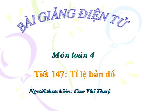 Tỉ lệ bản đồ