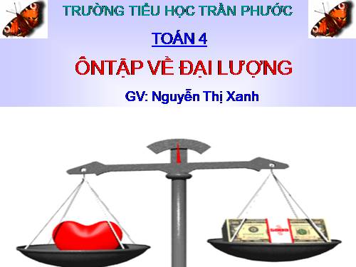 Ôn tập về đại lượng