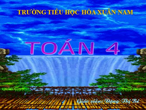 Ôn tập về đại lượng