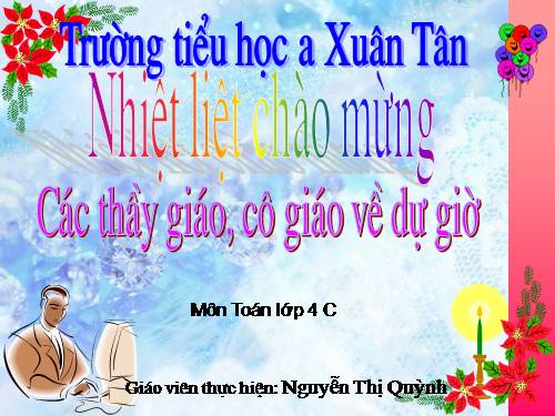 Quy đồng mẫu số các phân số