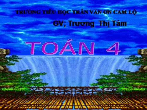Ôn tập về đại lượng