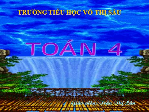 Ôn tập về đại lượng