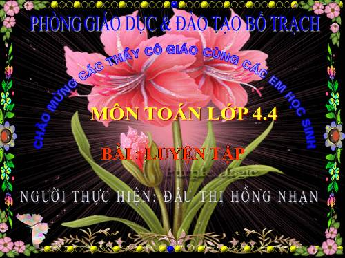 Các Bài giảng khác thuộc Chương trình Toán 4