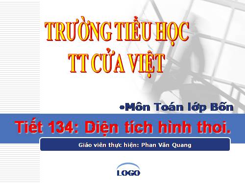 Diện tích hình thoi