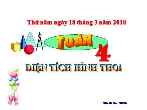 Diện tích hình thoi