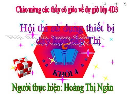 Các Bài giảng khác thuộc Chương trình Toán 4