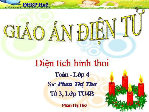 Diện tích hình thoi