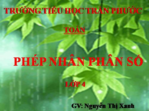 Phép nhân phân số