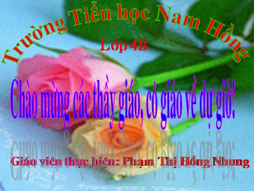 Các Bài giảng khác thuộc Chương trình Toán 4