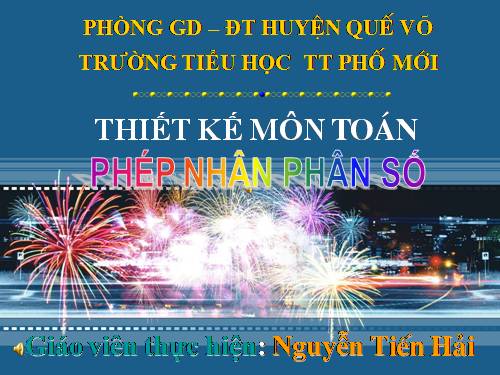 Phép nhân phân số