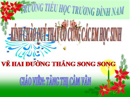 Vẽ hai đường thẳng song song