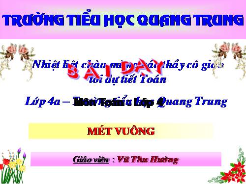 Mét vuông