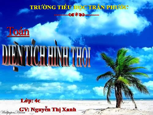 Diện tích hình thoi