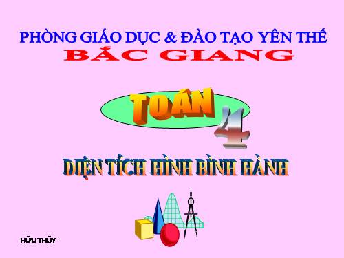 Diện tích hình bình hành