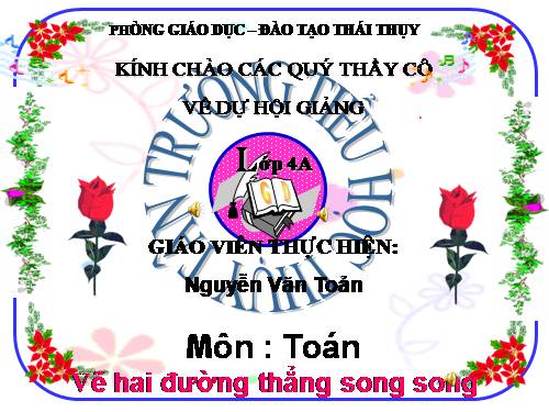 Vẽ hai đường thẳng song song