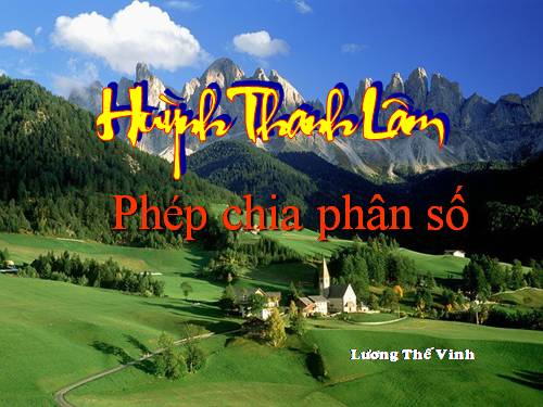 Phép chia phân số