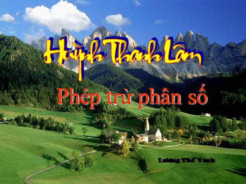 Phép trừ phân số (tiếp theo)