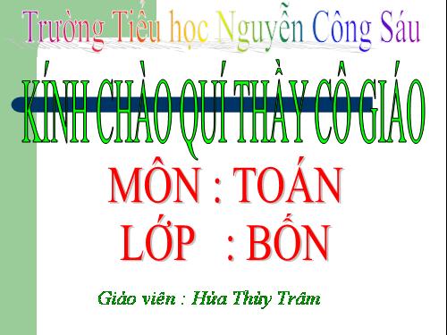 Chia một tổng cho một số