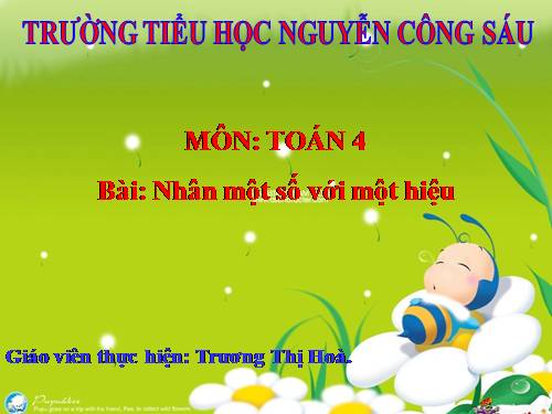 Nhân một số với một hiệu