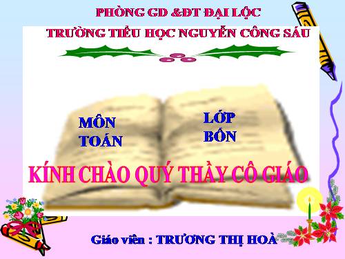 Ôn tập về số tự nhiên (tiếp theo)