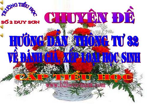 Thông tư 32 về xếp loại học sinh